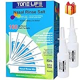 TONELIFE 160 Packungen Neti Topfsalz, Nasenspülsalz, Sinus Spülsalz,...