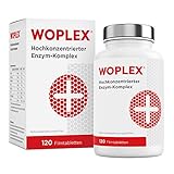 Woplex Enzym-Komplex I 6-fach Enzyme hochdosiert (Papain, Bromelain, Pankreatin,...