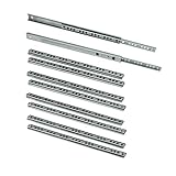 Emuca 3009805 - 5 Sets (10 Stück) Schubladenführungen, teilauszug mit Rollen 17mm x...