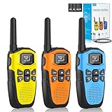 3er Set,NXGKET Walkie Talkie Aufladbar für Erwachsene Kinder Funkgeräte,Große...