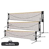 Badmintonnetz,Tennisnetz 3-6m Tragbares Volleyball Federballnetz Trainingsnetz,3...