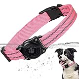 Airtag Hundehalsband, 100% Wasserdichtes Integriertes Apple AirTag...