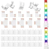 LED Strip Verbinder 4 Polig 10mm LED Strip Eckverbinder 35 Stück LED Streifen...