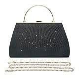 Pahajim Handtasche Damen Klein Clutch Glitzer Tasche Abendtasche Damen Elegante...