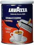 Lavazza, Crema e Gusto Classico, Gemahlener Kaffee, für Mokka-Kanne oder Filterkaffee,...