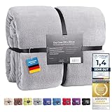 Feluna® Kuscheldecke XXL Mikrofaser-Decke Tagesdecke Wohndecke mit Kaschmir-Touch 220 x...