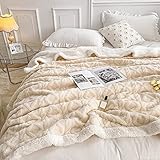 WONGS BEDDING Kuscheldecke 150x200 Flauschig Sherpa Decke,Sofaüberwurf...