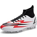 HaloTeam Fußballschuhe Herren High Top Spike Professionelle Trainingsschuhe Outdoor...