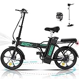 HITWAY E Bike Elektrofahrrad E-Fahrrad Klapprad,36V/8,4Ah Batterie,250W Motor,25km/h,bis...