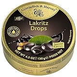 Cavendish & Harvey - Lakritz Drops - Bonbons, 130g in Metalldose Special Edition