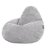 Icon Dalton Kinder Sitzsack, Grau, Sitzsack Sessel, Sitzsack Kinder Cord, Sitzsack Kinder...