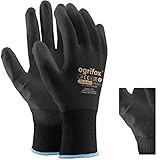 LTD Arbeitshandschuhe, PU-beschichtetes Nylon, Schwarz, 24 Paar Ideal für...