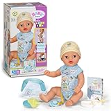 BABY born Little Baby Boy 36 cm, Babypuppe mit 7 Funktionen für Kleinkinder ab...