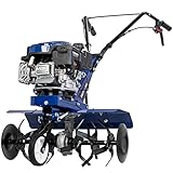 DENQBAR Motorhacke Gartenfräse mit Benzin-Motor 3,6 kW (5 PS), Bodenhacke mit 2...