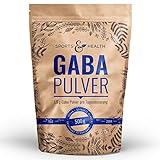 GABA Pulver - Gamma-Amino-Buttersäure Pulver 500g - Vegan - 100% Natürlich – Eigene...