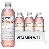 Vitamin Well Vitamin Wasser mit geschmack - Vitamin C, Vitamin D, Zink - funktionelles und...