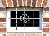 Fenstergitter Luna 1140 x 690 mm feuerverzinkt Einbruchsschutz