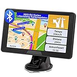 Bluetooth Navigationsgerät für Auto 2023 - GPS Navi 7 Zoll LKW Navigation für...