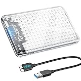 Festplattengehäuse 2,5 Zoll, PHIXERO 5Gbps USB 3.0 Werkzeugloses Externe SSD Gehäuse...