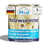 PLID® Holzwurmbekämpfung Holzwurmtod Farblos [DAUERHAFT WIRKSAM] - Mittel gegen...