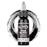 CNC Tattoo Farbe True Black- 1oz (30 ml) - Tattoo-Tinte Set Schwarze, Tattoo Ink...