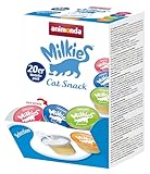 Milkies Katzensnack mit Milch - Selection (20 Cups a 15g), portinierte Milch Katzensnacks...