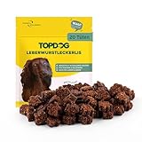 Topdog Leberwurst Leckerli Hund 20 x 80g - Hunde Leberwurst als kleine Happen - Leberwurst...