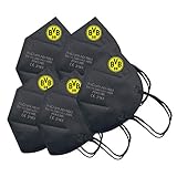 Borussia Dortmund BVB-FFP2-Maske (5er Pack), Schwarz