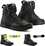 SHIMA Rebel WP, Wasserdichte Motorradschuhe Herren - Verstärkte Motorrad Sneakers mit...