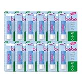 bebe Classic Lippenpflege (12 x 4,9 g), Lippenpflegestift mit Avocadoöl & Sheabutter,...