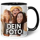 GRAVURZEILE Tasse zum selbst gestalten - Personalisiert mit eigenem Foto -...