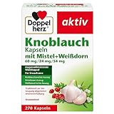 Doppelherz Knoblauch Kapseln mit Mistel + Weißdorn 60 mg/ 24 mg/ 54 mg - Traditionelles...