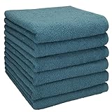 Betz Berlin 6er Pack Handtücher Set Handtuch Größe 50x100 cm 100% Baumwolle taubenblau...