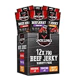 Jack Link's Beef Jerky Mixed Case 70gr - 12er Pack (12x70gr) - Proteinreiches...