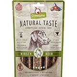 GranataPet Natural Taste Edler Snack Hirsch Zahnpflege, Hundeleckerli ohne Getreide & ohne...