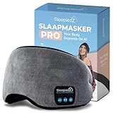 SleepiezZ® Schlafmaske PRO | Bluetooth-Lautsprechern | 100% abdunkelnde Augenmaske |...