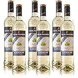 6 Flaschen Michel Schneider Chardonnay, alkoholfreier Wein, sortenreines Weisswein Paket...