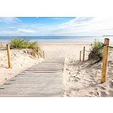 Runa Art Fototapete Strand und Meer Modern Vlies Wohnzimmer Schlafzimmer Flur -...