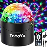 Discokugel, TnYoYo Discokugel Kinder LED Party Lichter Musikgesteuert Disco Lichteffekte...