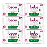 BEBE Extra-Sanfte Reinigungstücher mit Aloe Vera natürlichen Ursprungs, Abschminktücher...