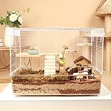 Bucatstate Hamsterkäfig mit Zubehör, inkl. gratis Laufrad, Wasserflasche, Futternapf &...