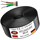 Erdkabel Stromkabel von 5m bis 100m NYY-J 3x2,5 mm² Elektrokabel Ring zur Verlegung im...