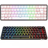 KLIM Shift Kabellose mechanische Tastatur, 60 % – NEU 2023 – Hotswap RGB Extra 69...