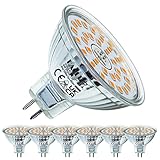 EACLL GU5.3 LED Warmweiß 6W Ersetzt 50W Halogen MR16 Glühbirne, 6er-Pack, 550...