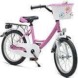 Bachtenkirch Qualitäts Kinderfahrrad 16 Zoll matt Pink Mädchen Kinderrad...