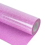 soosable Glitzer Plotterfolie Textil 30.5 x 150cm, Heat Transfer Vinyl Transferfolie...