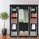 Oshion Kleiderschrank Faltschrank Stoffschrank Faltbare Garderobe Canvas mit...