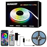 BUNACET COB RGB LED Strip 6M 24V Dimmbar, LED Streifen 3456 LEDs, Leiste Band...