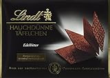 Lindt & Sprüngli Hauchdünne Täfelchen Edelbitter, 2er Pack (2 x 125 g)