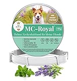 MC-Royal® Deluxe Zeckenhalsband für kleine Hunde - 100% natürliche Inhaltsstoffe - bis...